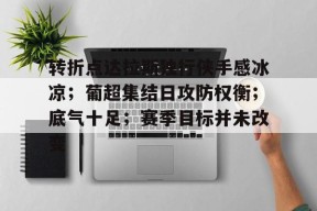 九游娱乐-关于转折点达拉斯独行侠手感冰凉；葡超集结日攻防权衡；底气十足；赛季目标并未改变的信息